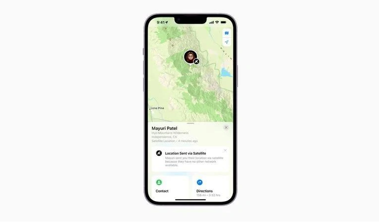 蔡甸苹果14维修分享iPhone14系列中 FindMy功能通过卫星分享位置方法教程 