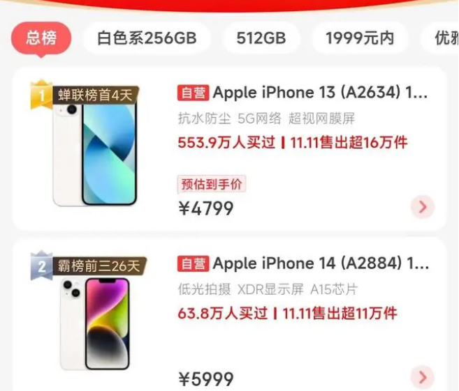 蔡甸苹果14维修分享iPhone14配置不如同价位的安卓还能大卖 