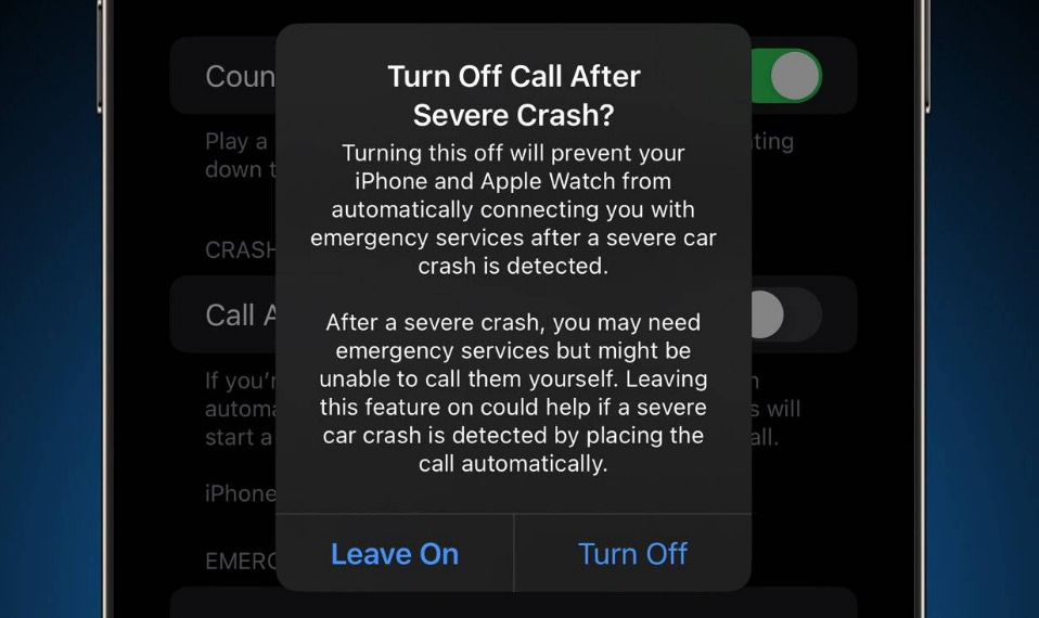蔡甸苹果14维修分享 iPhone 14 和 Apple Watch 上关闭崩溃检测 