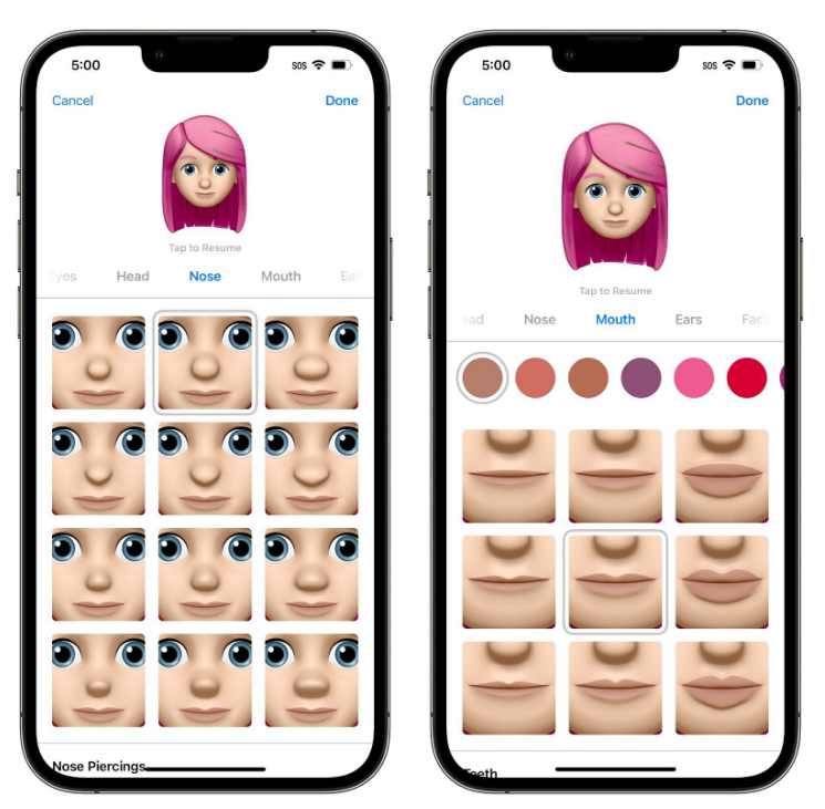 蔡甸苹果手机维修分享​iOS 16中的拟我表情有了哪些变化和升级 