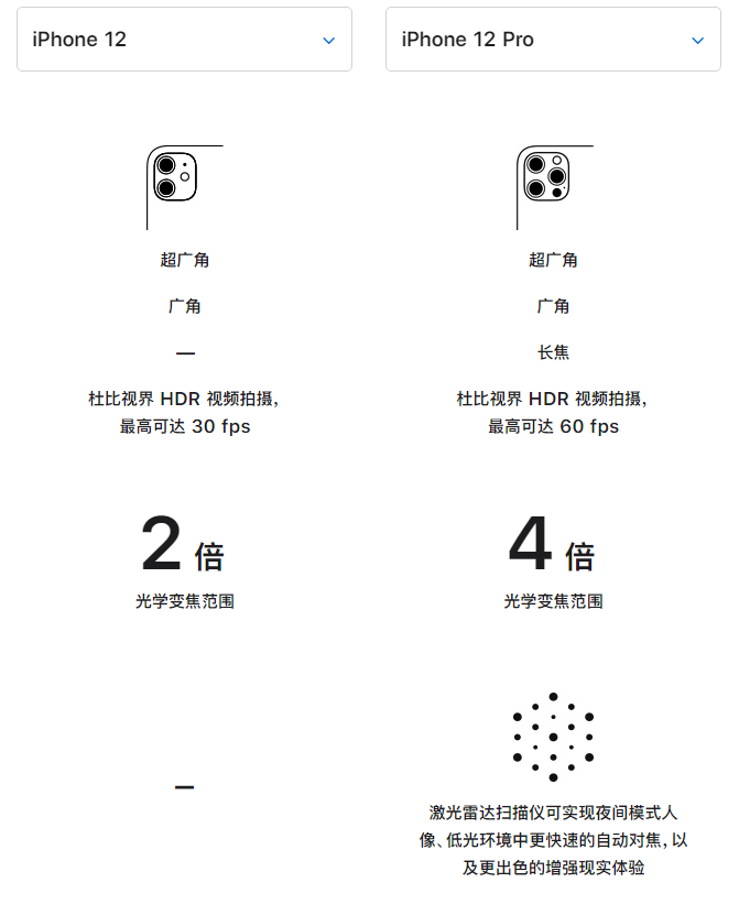 蔡甸苹果手机维修分享苹果 iPhone 12 与 iPhone 12 Pro 选哪款 